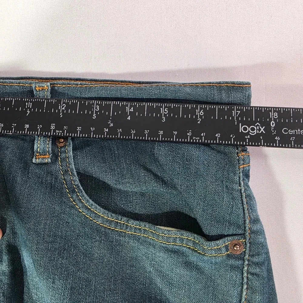 Levis 511 Slim Fit Dark Wash Blue Denim Jeans Mens 35x31